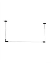 Lustre Pendente Slim Tubular T8 125cm Preto 635 Lustre Pendente Slim Tubular T8 125cm Preto 635