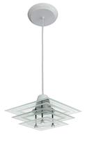 Lustre Pendente Square 3 Vidros Quadrados Filet Sala Quarto Lustre Pendente Square 3 Vidros Quadrados Filet Sala Quarto