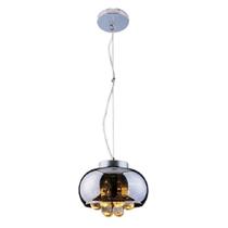 Lustre Pendente Startec Cristal Attractive Mini 21cm 2 Lâmpadas Cromado