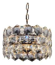 Lustre Pendente Startec Cristalle Redondo 45cm Transparente 110v/220v