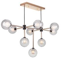 Lustre Pendente Startec Manhattan Moderno Globo 9xg9 Cobre Bivolt