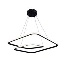 Lustre Pendente Straw Led Integrado 52W Sala Quarto 3 Cores em 1 Bivolt Cor:PretoVoltagem:110V/220V - Bivolt