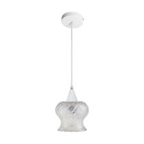 Lustre Pendente Taschibra Aisha Boreal E27 Transparente Bivolt Branco