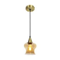 Lustre Pendente Taschibra Aisha Liso E27 Conhaque Bivolt Ouro Lustre Pendente Taschibra Aisha Liso E27 Conhaque Bivolt Ouro
