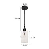 Lustre Pendente Taschibra Ali Liso E27 Transparente Bivolt Ouro