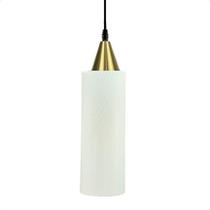 Lustre Pendente Taschibra Anne 20cm Leitoso E27 Bivolt Ouro Lustre Pendente Taschibra Anne 20cm Leitoso E27 Bivolt Ouro