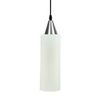 Lustre Pendente Taschibra Anne 20cm Leitoso E27 Bivolt Prata Lustre Pendente Taschibra Anne 20cm Leitoso E27 Bivolt Prata