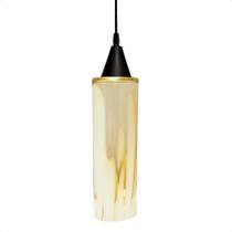 Lustre Pendente Taschibra Anne Murano Leitoso âmbar E27 Bivolt Preto Lustre Pendente Taschibra Anne Murano Leitoso âmbar E27 Bivolt Preto