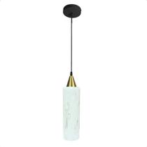 Lustre Pendente Taschibra Anne Murano Leitoso Transparente E27 Bivolt Ouro Lustre Pendente Taschibra Anne Murano Leitoso Transparente E27 Bivolt Ouro