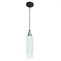 Lustre Pendente Taschibra Anne Murano Leitoso Transparente E27 Bivolt Prata Lustre Pendente Taschibra Anne Murano Leitoso Transparente E27 Bivolt Prata