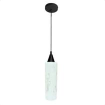 Lustre Pendente Taschibra Anne Murano Leitoso Transparente E27 Bivolt Preto Lustre Pendente Taschibra Anne Murano Leitoso Transparente E27 Bivolt Preto
