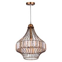 Lustre Pendente Taschibra Aramado Princess Cobre E27 Bivolt