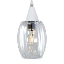 Lustre Pendente Taschibra Badih PP Canelado E27 Transparente Bivolt