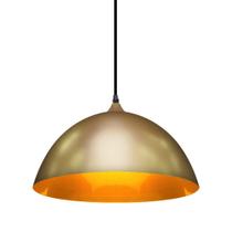 Lustre Pendente Taschibra Brooklyn E27 Bivolt Ouro Lustre Pendente Taschibra Brooklyn E27 Bivolt Ouro