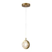 Lustre Pendente Taschibra Celeste Led Bivolt Dourado 3000k Luz Amarela 15051006 Lustre Pendente Taschibra Celeste Led Bivolt Dourado 3000k Luz Amarela 15051006