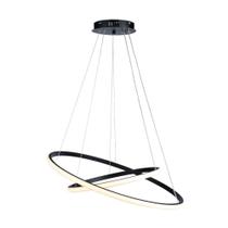 Lustre Pendente Taschibra Design Montreal 35w Led 60cm Luz Quente 3000k Bivolt Preto Lustre Pendente Taschibra Design Montreal 35w Led 60cm Luz Quente 3000k Bivolt Preto