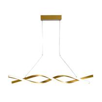 Lustre Pendente Taschibra Design Paris 18w Led 80cm Luz Quente 3000k Bivolt Ouro Lustre Pendente Taschibra Design Paris 18w Led 80cm Luz Quente 3000k Bivolt Ouro