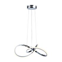 Lustre Pendente Taschibra Design Tóquio 30w Led 45cm Luz Quente 3000k Bivolt Cromado Lustre Pendente Taschibra Design Tóquio 30w Led 45cm Luz Quente 3000k Bivolt Cromado