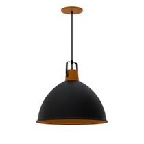 Lustre Pendente Taschibra Factory Cúpula G E27 Bivolt Preto Fosco Lustre Pendente Taschibra Factory Cúpula G E27 Bivolt Preto Fosco