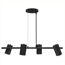 Lustre Pendente Taschibra Foccus Preto Para 4 Lâmpadas Bivolt Lustre Pendente Taschibra Foccus Preto Para 4 Lâmpadas Bivolt