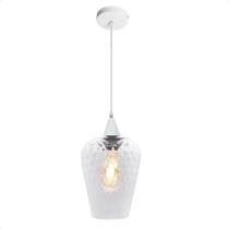 Lustre Pendente Taschibra Monalisa G Boreal Transparente E27 Bivolt Branco