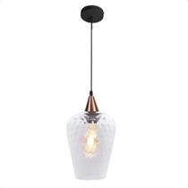 Lustre Pendente Taschibra Monalisa G Boreal Transparente E27 Bivolt Cobre