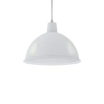 Lustre Pendente Taschibra Td 821 E27 Bivolt Branco Fosco