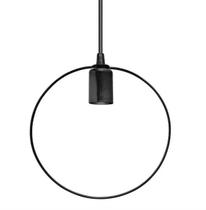 Lustre Pendente Thomas Edison Circle Pre Lustre Pendente Thomas Edison Circle Pre
