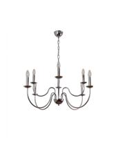 Lustre Pendente Thomas Redondo Tocheiro Clássico Sem Cúpula 8 Braços Cromado 743/8