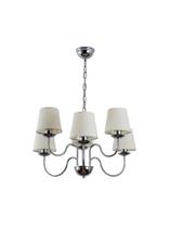Lustre Pendente Tocheiro Clássico Cúpula 6 Braço Cromado 650/6 Lustre Pendente Tocheiro Clássico Cúpula 6 Braço Cromado 650/6