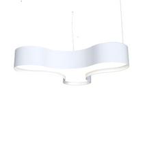 Lustre Pendente Triangulo 100cm em Madeira Laca Branco ou Preto