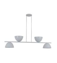 Lustre Pendente Versa Retangular Industrial 1,50m Branco 374