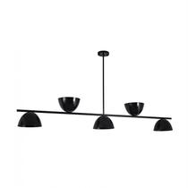 Lustre Pendente Versa Retangular Industrial 1,70cm Preto 666