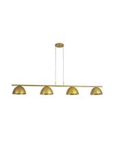Lustre Pendente Versa Retangular Industrial Dourado 1,30cm 488