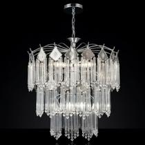 Lustre Pendente Vidro Cromado Sala Quarto Cozinha Bivolt