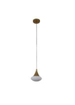 Lustre Pendente Vidro Disco Asteroide Dourado 770