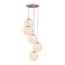 Lustre Pendente Vidro Globo Jabuticaba Balcão Cozinha Quarto Sala Chelsea 5 Lâmpadas E27 Bivolt Lustre Pendente Vidro Globo Jabuticaba Balcão Cozinha Quarto Sala Chelsea 5 Lâmpadas E27 Bivolt