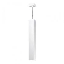 Lustre Pendente Viena Quadrado 60cm Woods Branco/Micro
