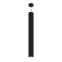 Lustre Pendente Viena Tubo 90cm Woods Preto/Micro