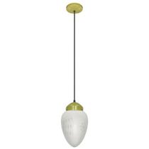 Lustre Pendente Vintage Dourado Pêra Incolor Fosca Lapidada Lustre Pendente Vintage Dourado Pêra Incolor Fosca Lapidada
