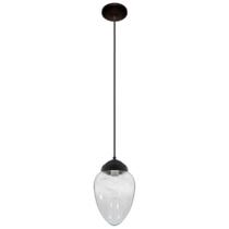 Lustre Pendente Vintage Preto Globo Pêra Incolor Brilho Lustre Pendente Vintage Preto Globo Pêra Incolor Brilho