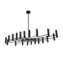 Lustre Pendente Vinte da Bella Iluminação 120cm X 60cm X 15cm 20x3w 3000k 4200lm