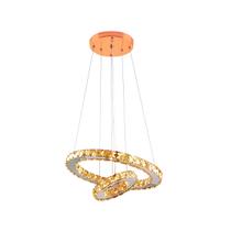 Lustre Pendente Vision Cristal Aliança Dupla Led 3000K Moderno 36W Lustre Pendente Vision Cristal Aliança Dupla Led 3000K Moderno 36W