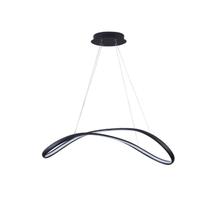Lustre Pendente Zig 1X35W 3000k 1800 Lúmens TP002B TP002B Bella Iluminação Preto/Branco