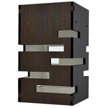 Lustre Pendulo de Teto Em Mdf Laminado Tabaco Vazado - D'Rossi