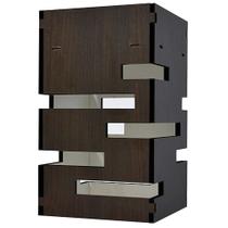 Lustre Pêndulo de Teto em Mdf Laminado Tabaco Vazado