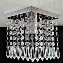 Lustre Pequena Luminária Plafon Sala Quarto Banheiro Cozinha - WJM Cristal