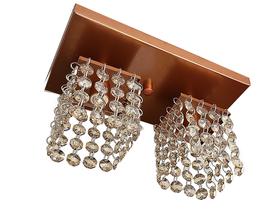Lustre Plafon Acabamento cobre cristais translucido Lustre Plafon Acabamento cobre cristais translucido