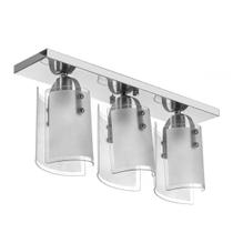 Lustre Plafon Calha De Vidro Triplo Lustre Plafon Calha De Vidro Triplo