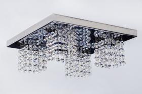 Lustre Plafon Cristal 30cm Quadrado 474/30 Lustre Plafon Cristal 30cm Quadrado 474/30